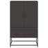 Aparador de acero negro 68x39x111,5
