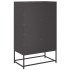 Aparador de acero negro 68x39x111,5