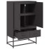 Aparador de acero negro 68x39x111,5