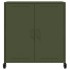 Aparador de acero laminado en frío verde oliva 68,5x39x72
