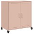 Aparador de acero laminado en frío rosa 68,5x39x72