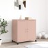 Aparador de acero laminado en frío rosa 68,5x39x72