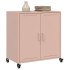 Aparador de acero laminado en frío rosa 68,5x39x72