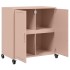 Aparador de acero laminado en frío rosa 68,5x39x72