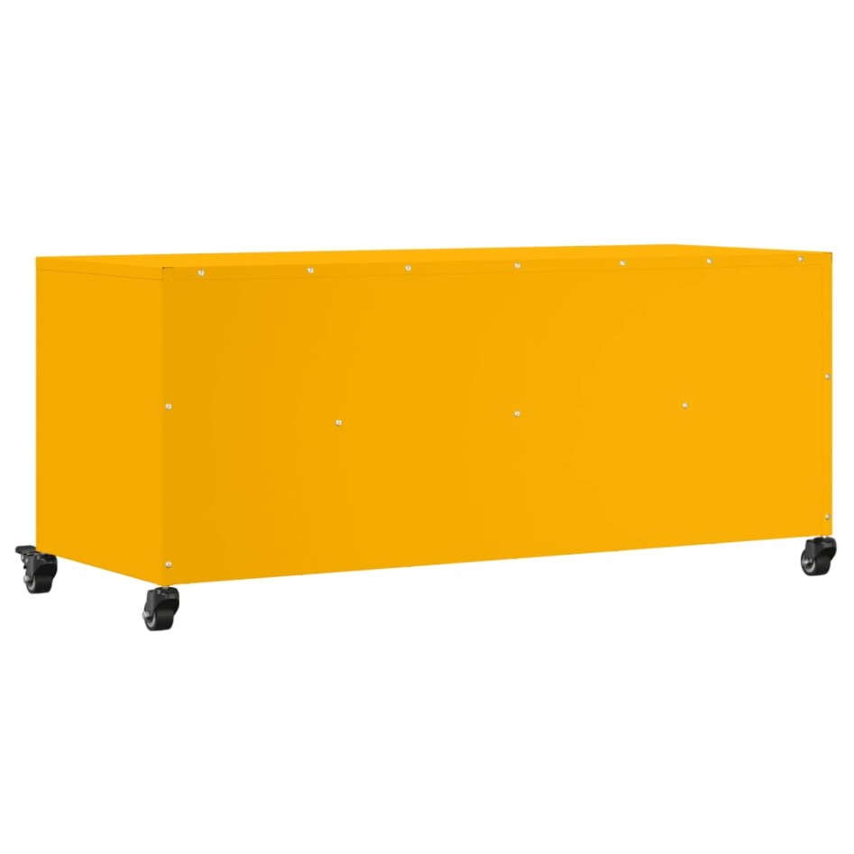 Mueble para TV acero laminado en frío amarillo 100,5x39x43,5