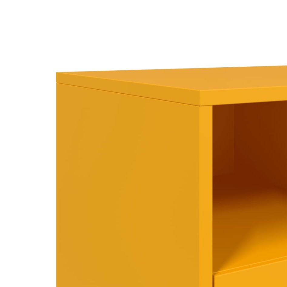 Mueble para TV acero laminado en frío amarillo 100,5x39x43,5