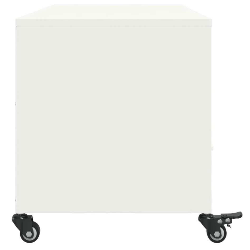 Mueble para TV acero laminado en frío blanco 100,5x39x43,5