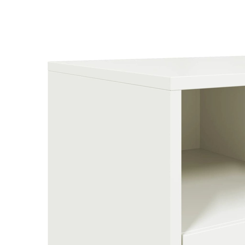 Mueble para TV acero laminado en frío blanco 100,5x39x43,5