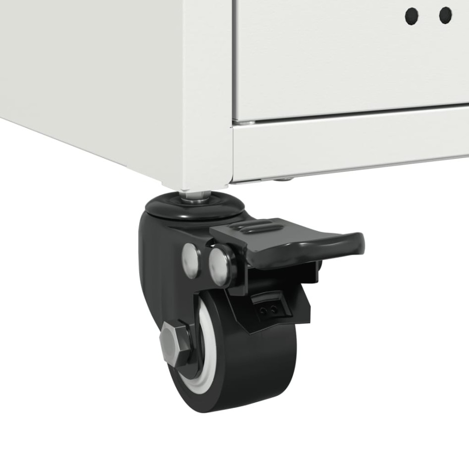 Mueble para TV acero laminado en frío blanco 100,5x39x43,5