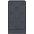 Mesitas de noche 2 unidades gris antracita 34,5x39x62