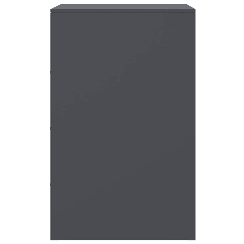 Mesitas de noche 2 unidades gris antracita 34,5x39x62