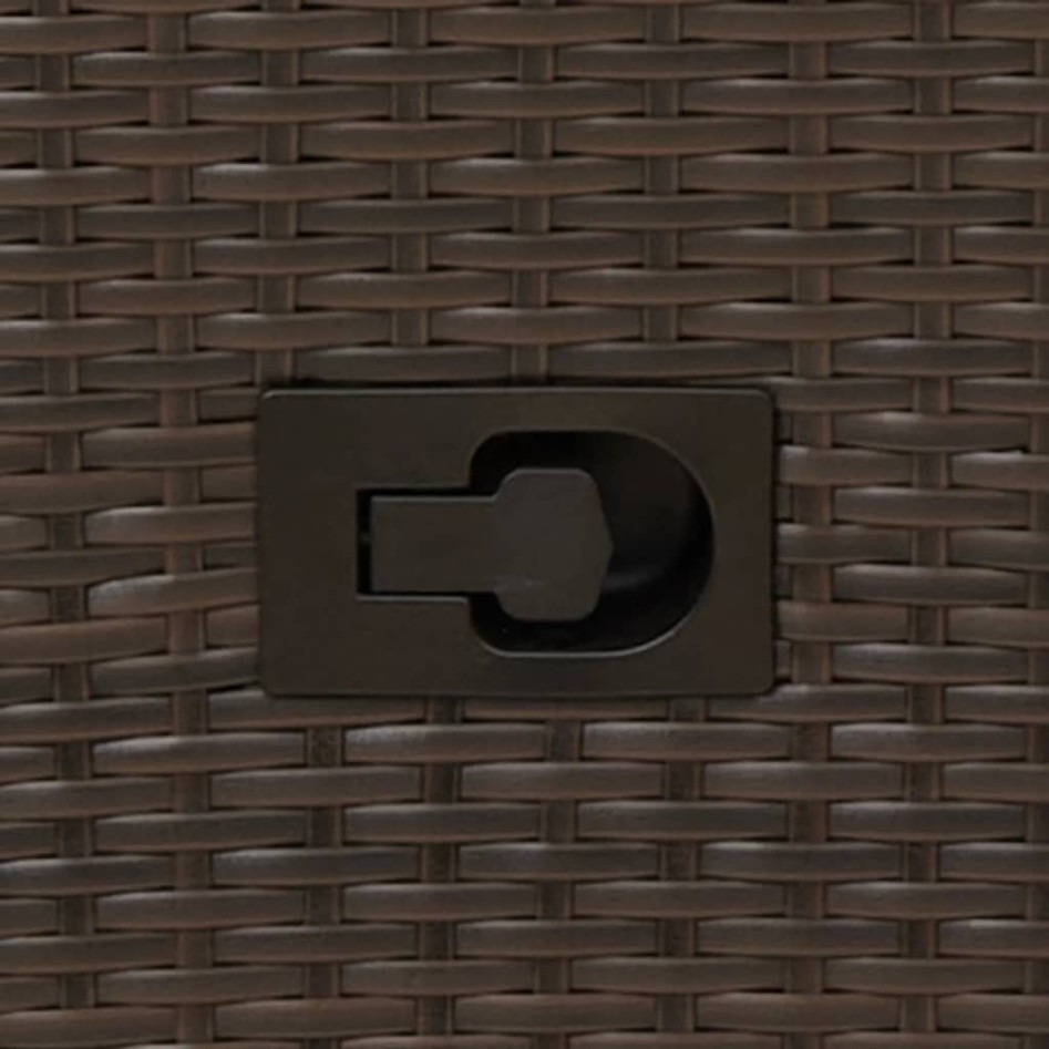 Sillas y mesita de jardín con cojines 3 piezas ratán PE