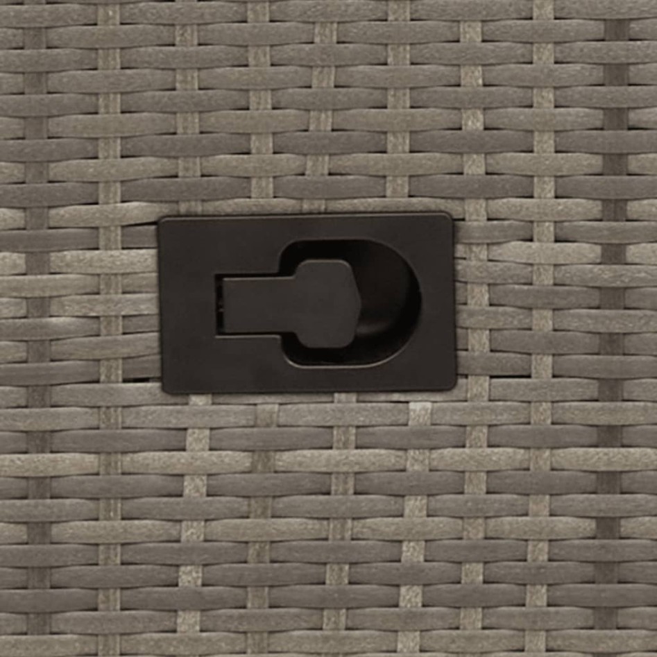 Sillas y mesita de jardín con cojines 3 piezas ratán PE