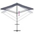Toldo de pie tela y acero azul y blanco 400x300