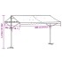 Toldo de pie tela y acero azul y blanco 400x300