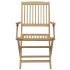 Sillas jardín plegables 8 uds madera maciza acacia