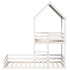 Cama con techo madera maciza de pino blanco 90x200