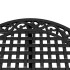 Mesa de jardín aluminio fundido negro Ø90x75