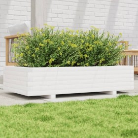 Jardinera de madera maciza de pino blanco 110x60x26,5