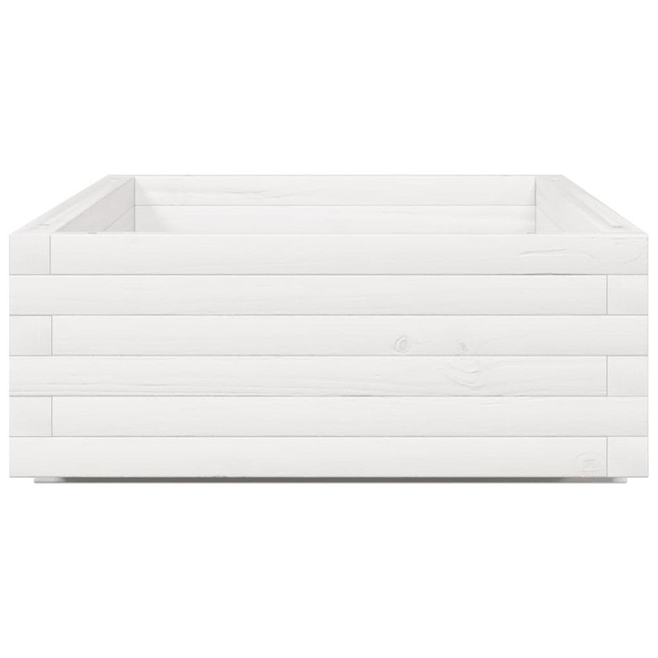 Jardinera de madera maciza de pino blanco 110x60x26,5