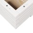 Jardinera de madera maciza de pino blanco 110x60x26,5