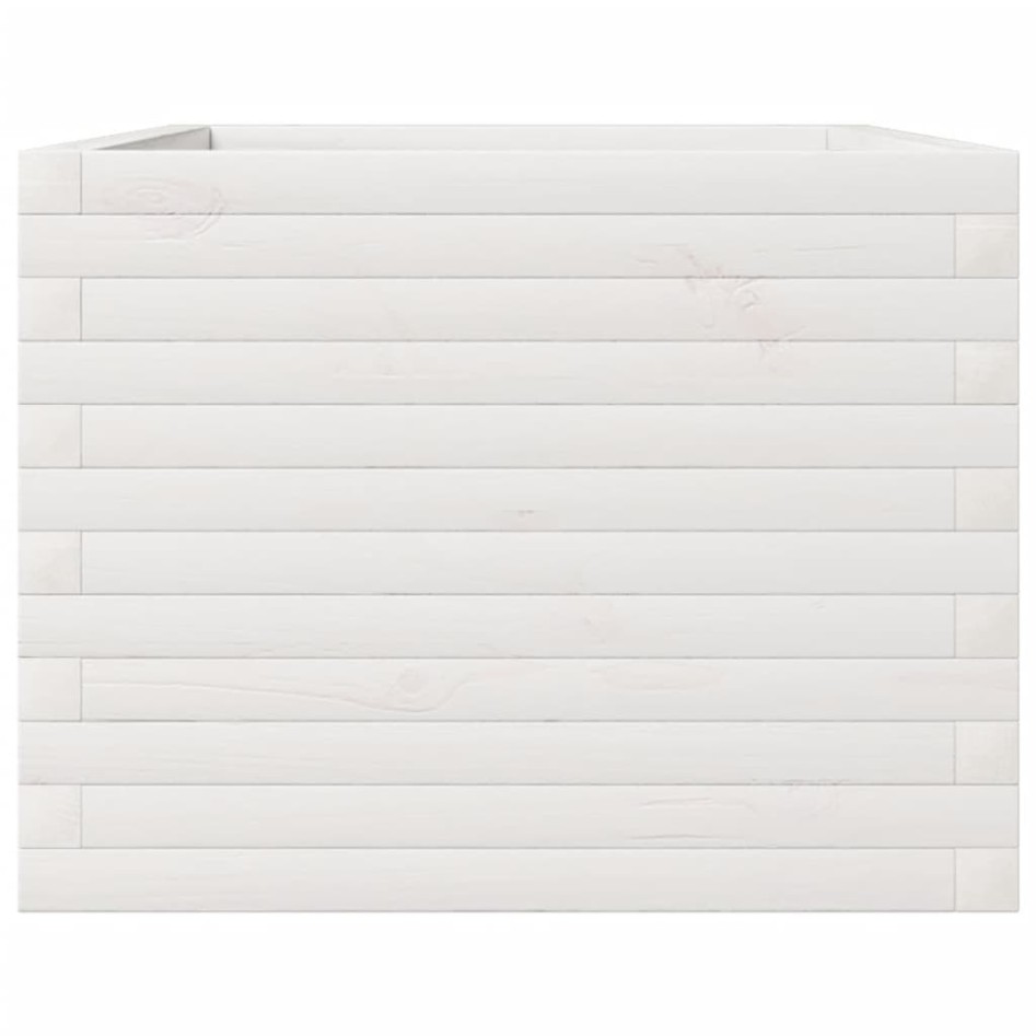 Jardinera de madera maciza de pino blanco 110x60x46