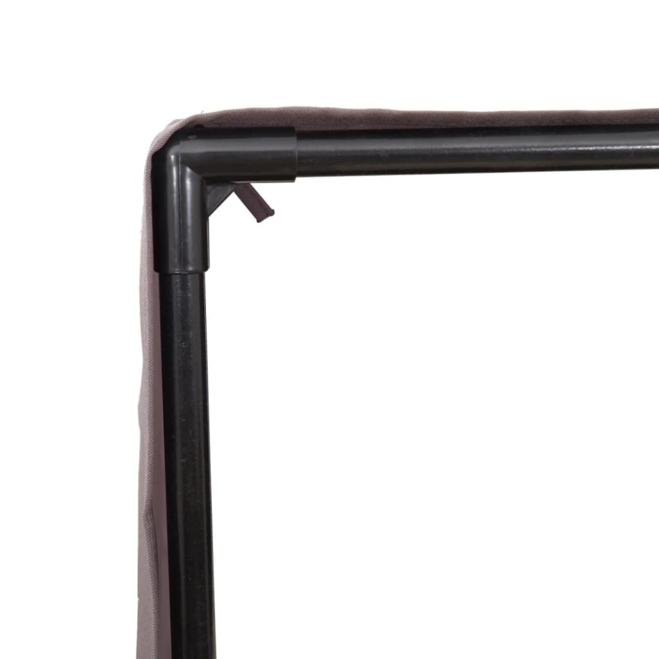 Tumbona doble con techo y cortinas ratán sintético