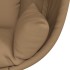 Silla colgante huevo con soporte tela y acero gris
