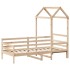 Sofá cama con techo madera maciza de pino 90x200