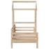 Sofá cama con techo madera maciza de pino 90x200