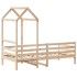 Sofá cama con techo madera maciza de pino 90x200