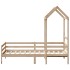 Sofá cama con techo madera maciza de pino 90x200