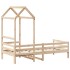 Sofá cama con techo madera maciza de pino 90x200