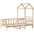 Sofá cama con techo madera maciza de pino 90x190