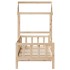 Sofá cama con techo madera maciza de pino 90x190