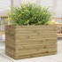 Jardinera de madera de pino impregnada 70x40x46