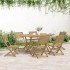Juego de comedor para jardín 7 piezas madera maciza