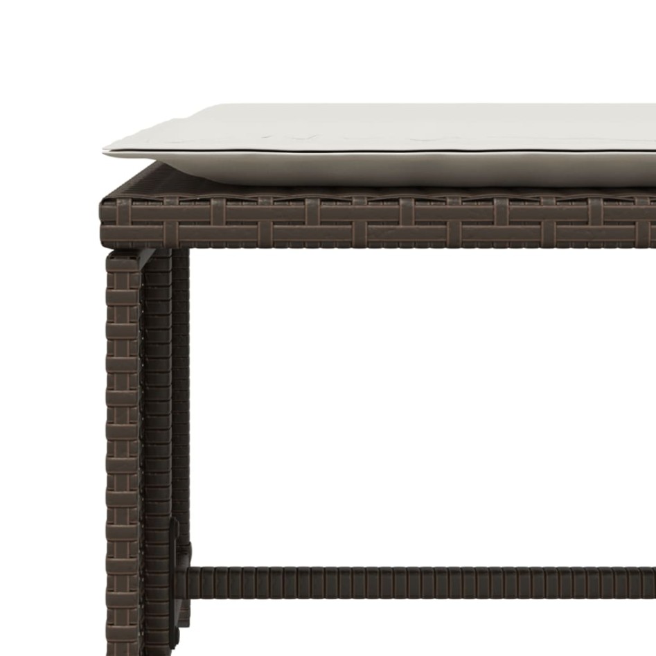 Sillón de jardín con reposapiés ratán sintético