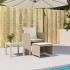 Sillón de jardín con reposapiés ratán sintético
