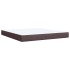Cama box spring con colchón tela marrón oscuro 180x200