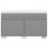 Cama box spring con colchón tela gris claro 120x200