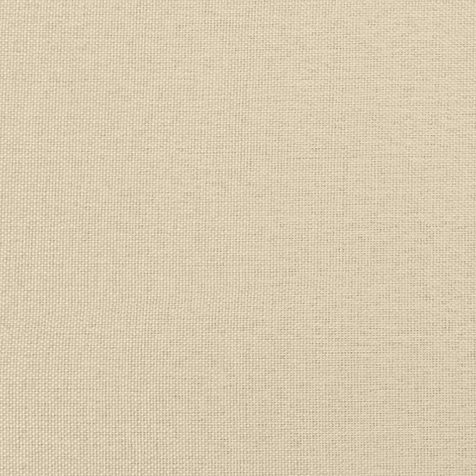 Cama box spring con colchón tela color crema 160x200