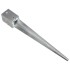 Picas de tierra 12 uds acero galvanizado plateado 9x9x75
