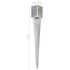 Picas de tierra 12 uds acero galvanizado plateado 9x9x75