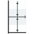 Mampara de ducha plegable vidrio ESG medio esmerilado 90x190