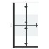 Mampara de ducha plegable vidrio ESG medio esmerilado 90x190