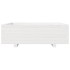 Jardinera de madera maciza de pino blanca 80x80x26,5