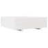 Jardinera de madera maciza de pino blanca 80x80x26,5
