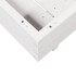 Jardinera de madera maciza de pino blanca 80x80x26,5