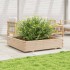 Jardinera de madera maciza de pino 110x110x26,5
